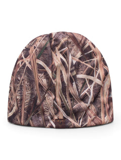 Top of the World Texas Tech Masked Rider Patch on Camo Beanie – Front view