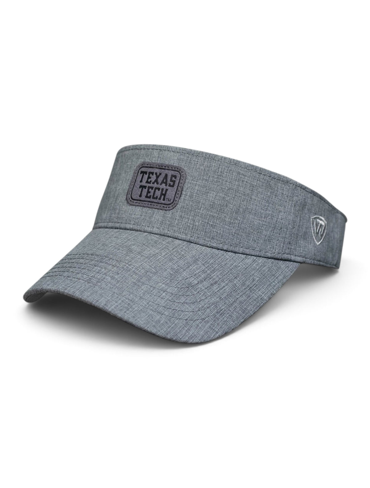 Top of the World Texas Tech Red Raiders "Swing" Grey Adjustable Visor – Front view