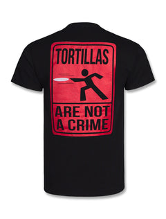 Texas Tech Tortillas Not A Crime on Black T-Shirt