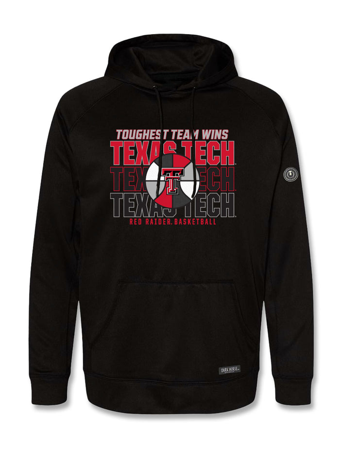 Texas Tech Dark Horse  "Toughest Town" Basketball Motion Fit Hoodie