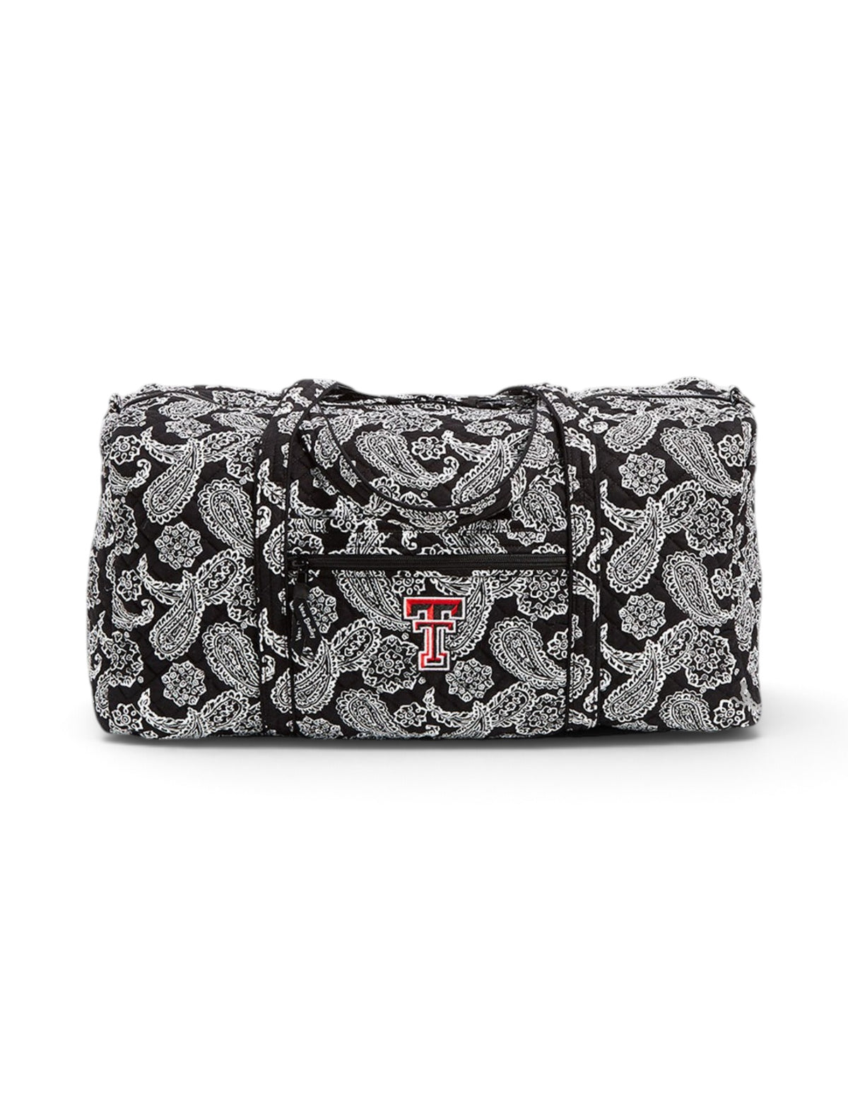 Vera Bradley Texas Tech Red Raiders Large Paisley Duffle Bag – Front view