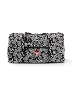 Vera Bradley Texas Tech Red Raiders Large Paisley Duffle Bag – Front view