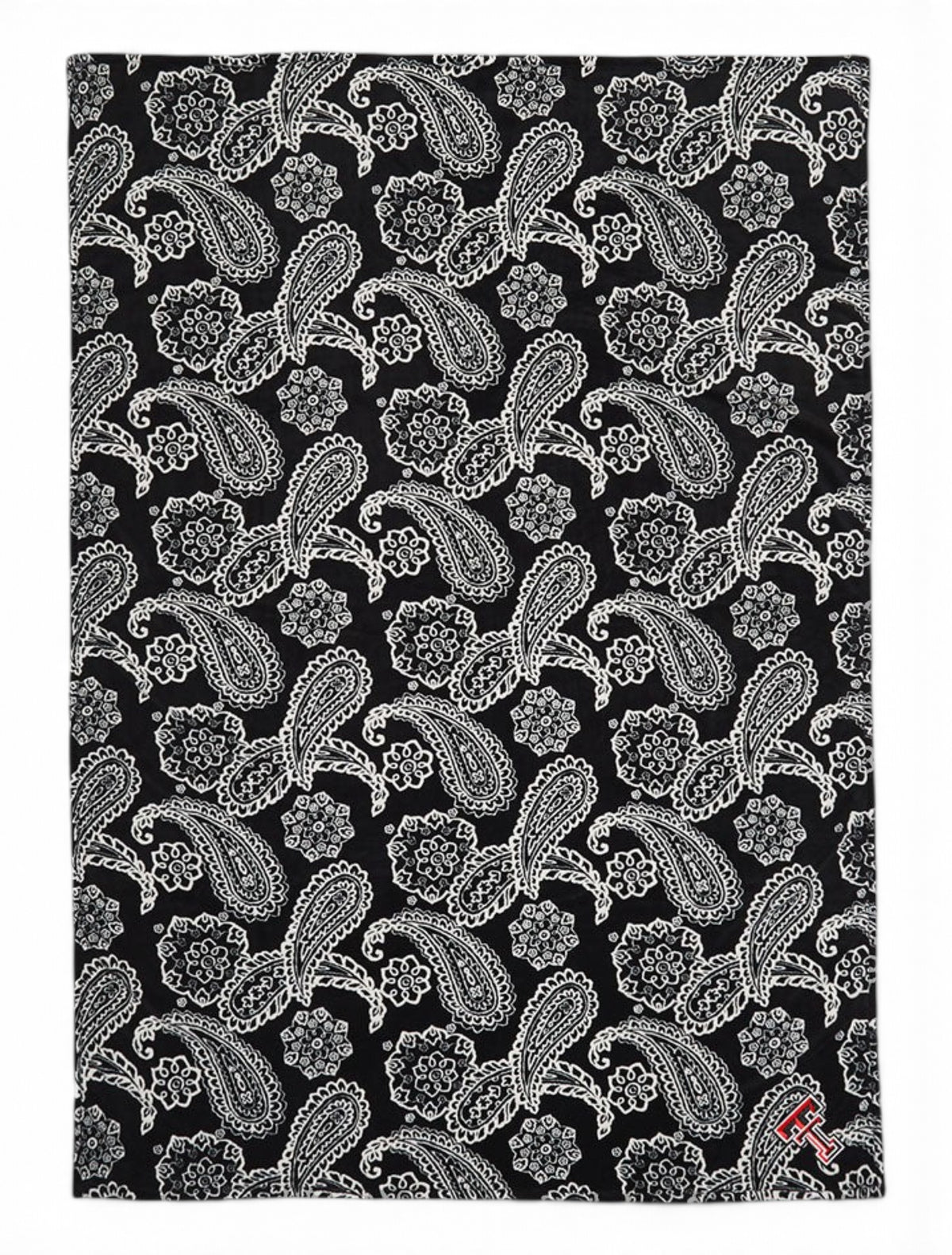 Vera Bradley Texas Tech Red Raiders Paisley XL Blanket – Front view