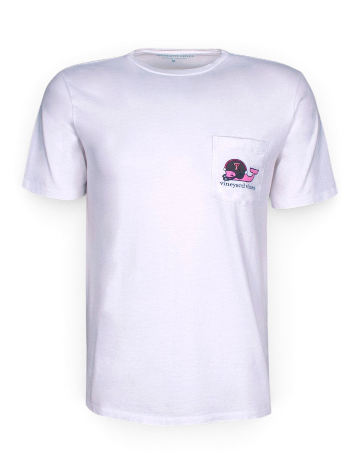 Vineyard Vines Texas Tech Red Raiders Football Whale with Helmet T-Shirt – Side view