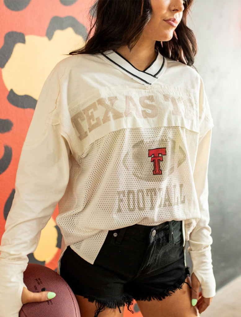 Texas Tech - Mesh Fashion Football Jersey - Red