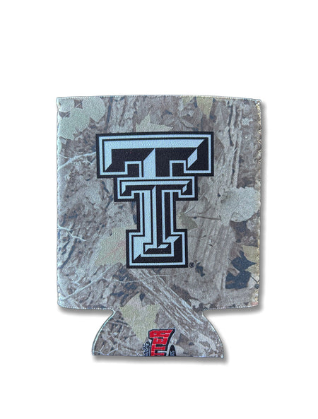 Texas Tech Washed Camo "Double T" Can Cooler