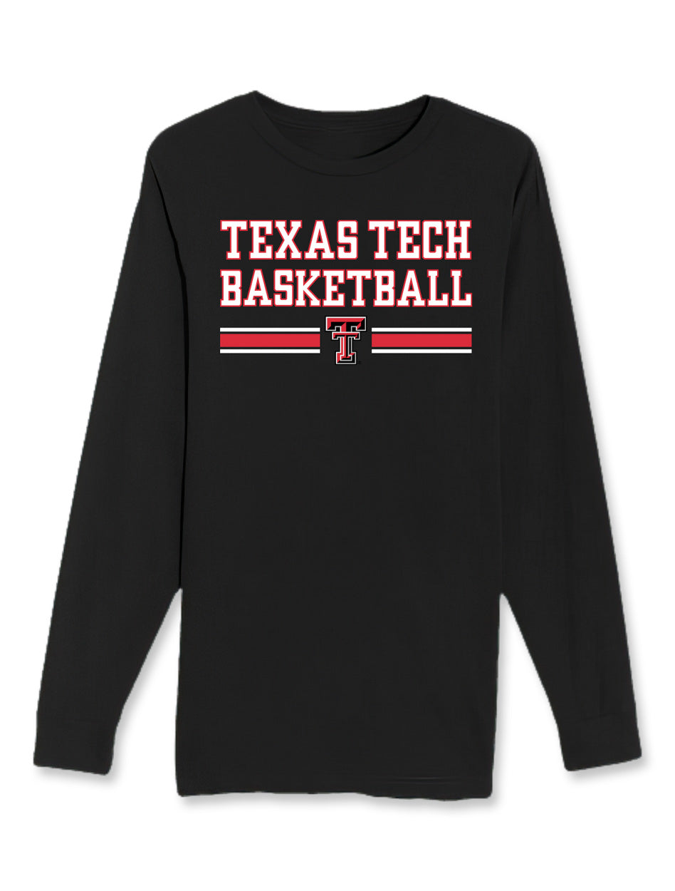 Texas Tech "Wells Runs Deep Basketball" Cotton Long Sleeve Shirt
