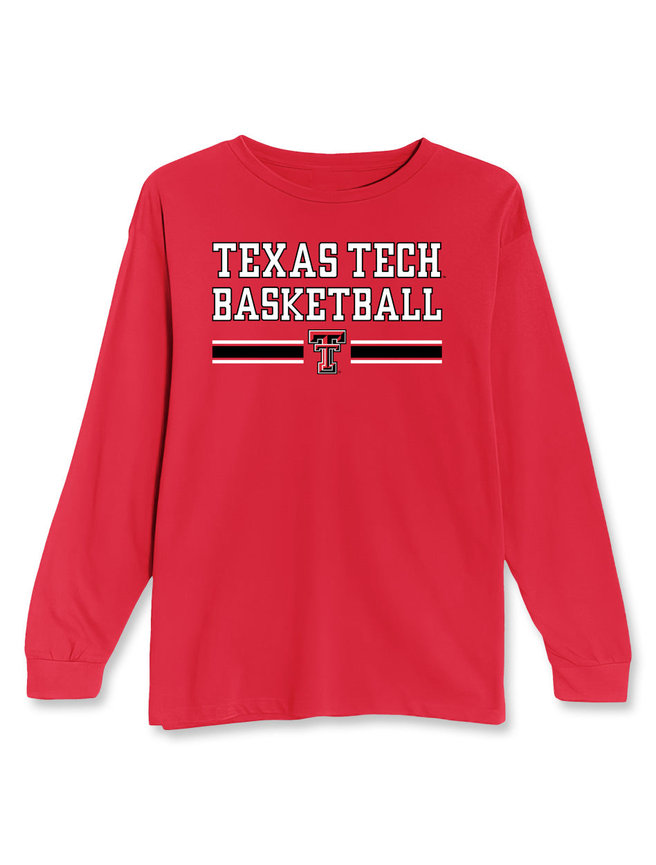 Texas Tech "Wells Runs Deep Basketball" Cotton Long Sleeve Shirt