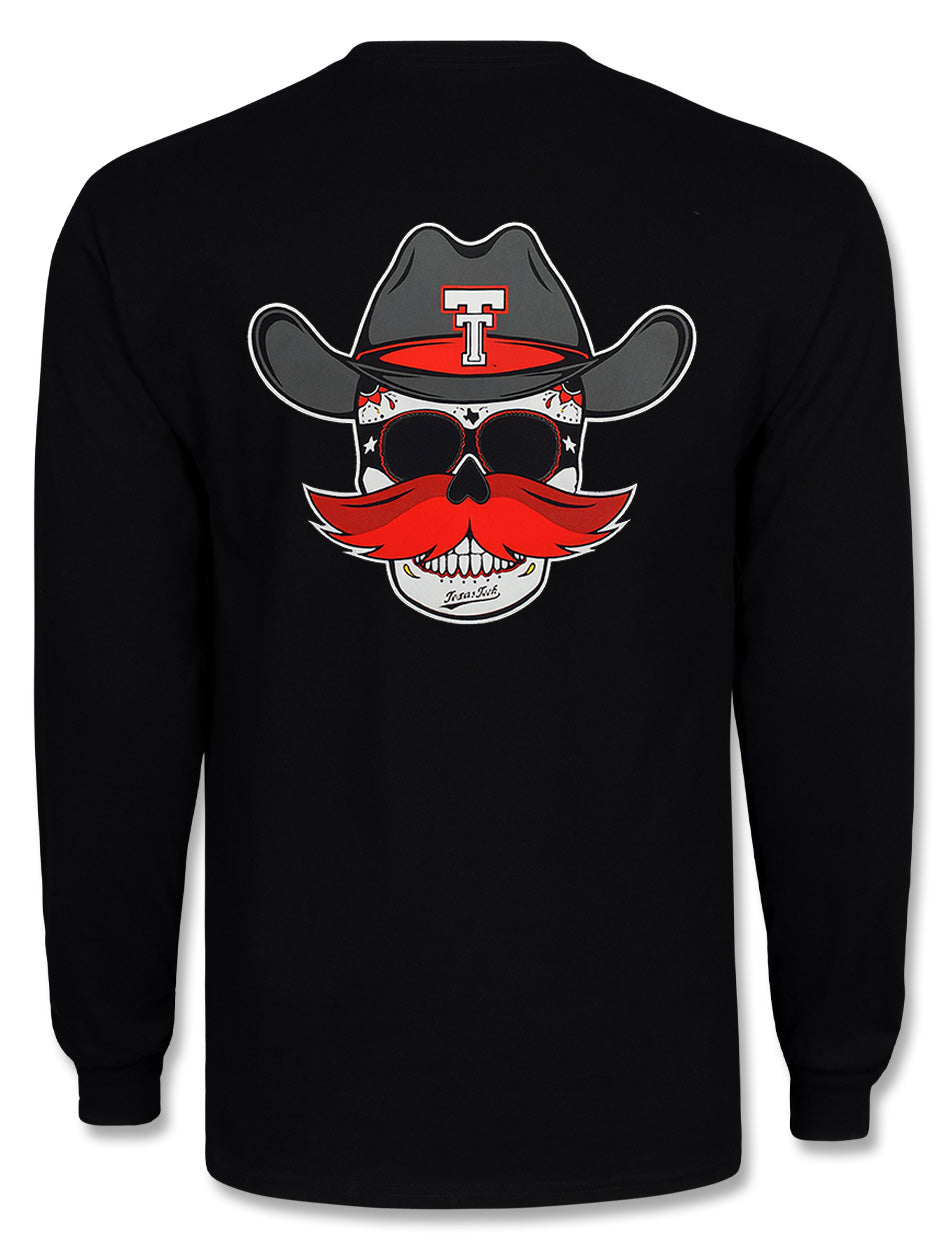 Texas Tech Dark Horse "Western Skully" Long Sleeve T-Shirt