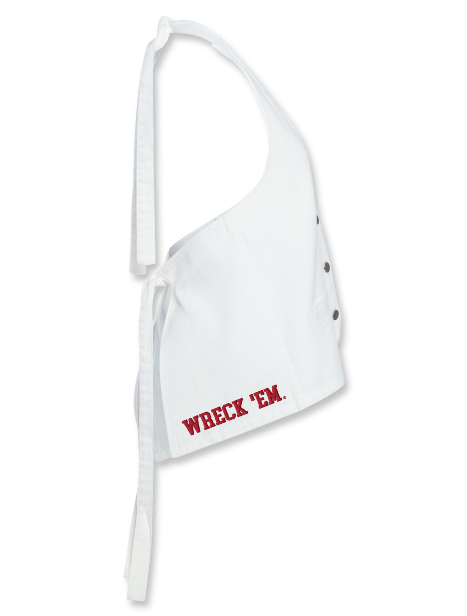 Texas Tech Hype & Vice Denim Halter Vest