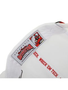 Texas Tech "Stitches" Baseball White Snapback Cap