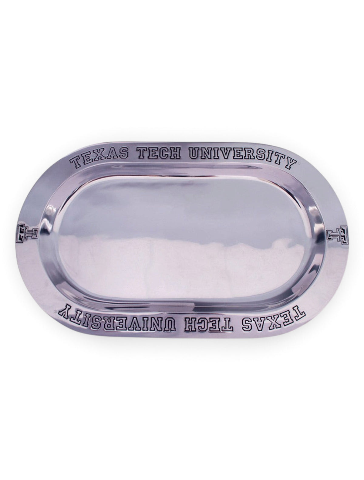 Wilton Armetale Texas Tech Metal Oval Serving Platter – Front view