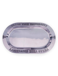 Wilton Armetale Texas Tech Metal Oval Serving Platter – Front view