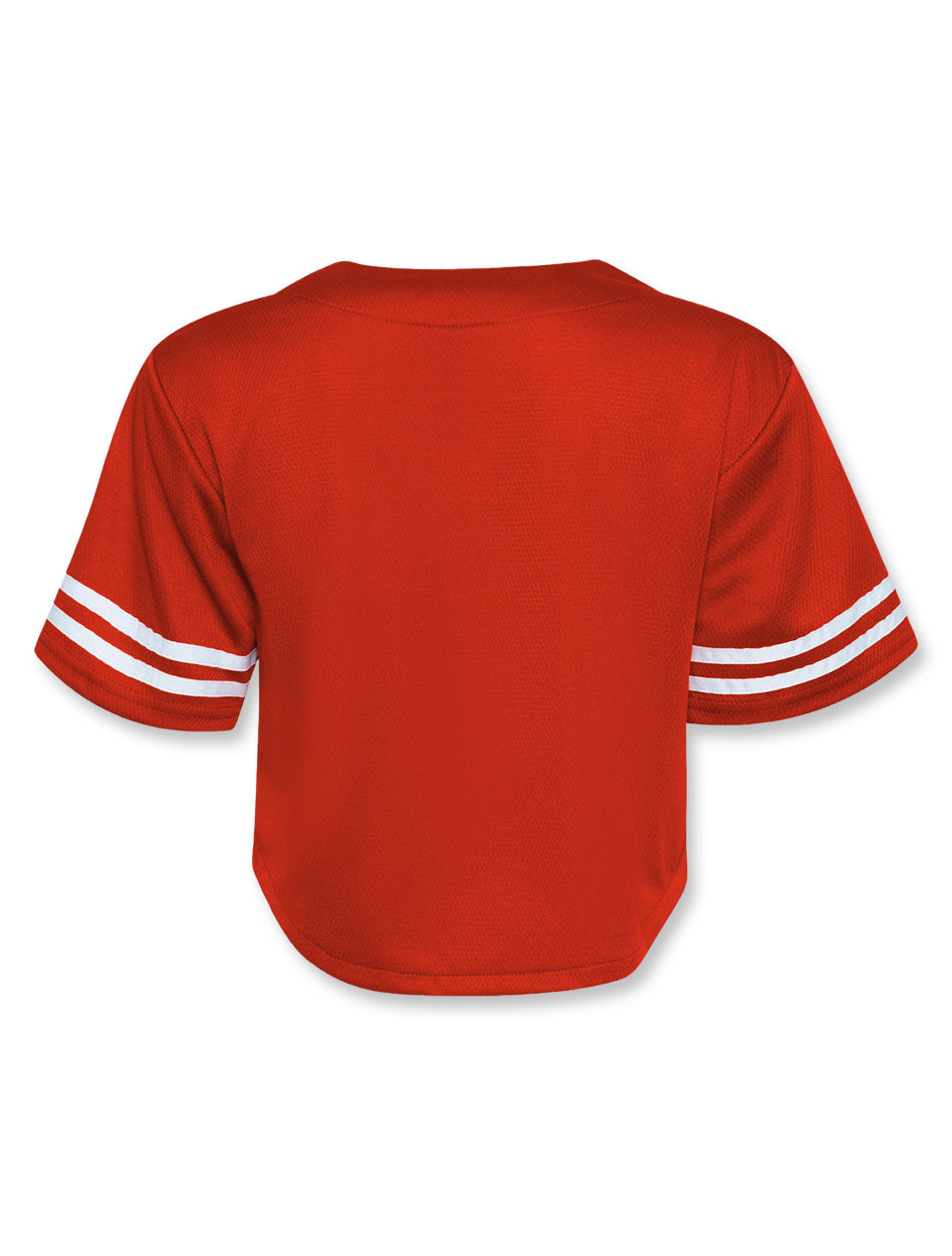 Texas Tech Hype & Vice Cropped Baseball Jersey