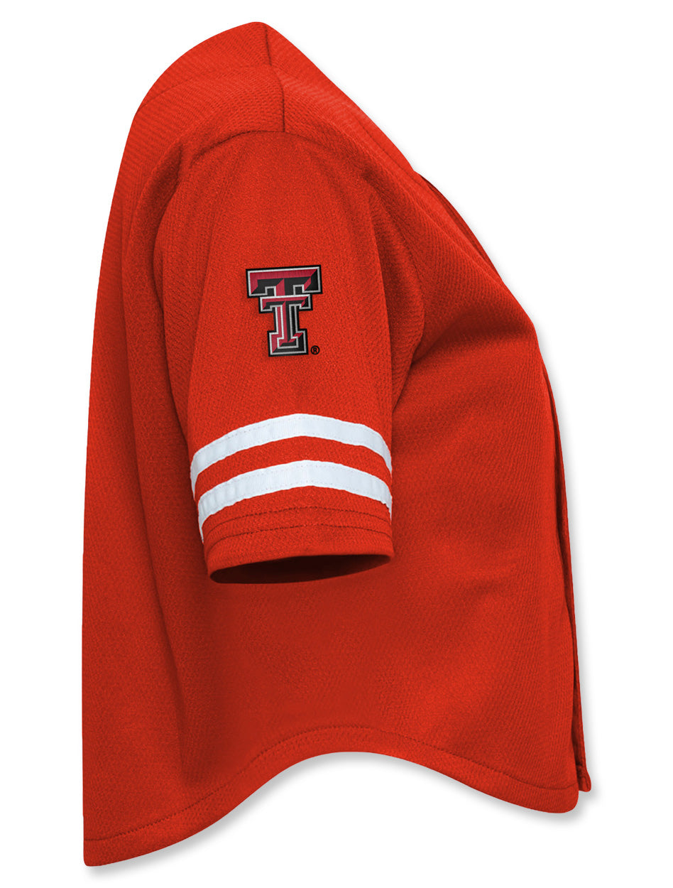 Texas Tech Hype & Vice Cropped Baseball Jersey
