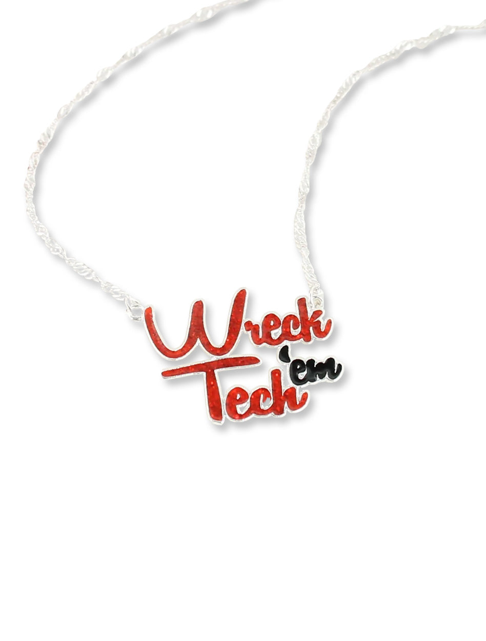 Texas Tech Red Raiders "Wreck 'Em" Necklace