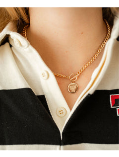 Shelby & Grace Texas Tech “Ramsey” Double T Chunky Chain Necklace