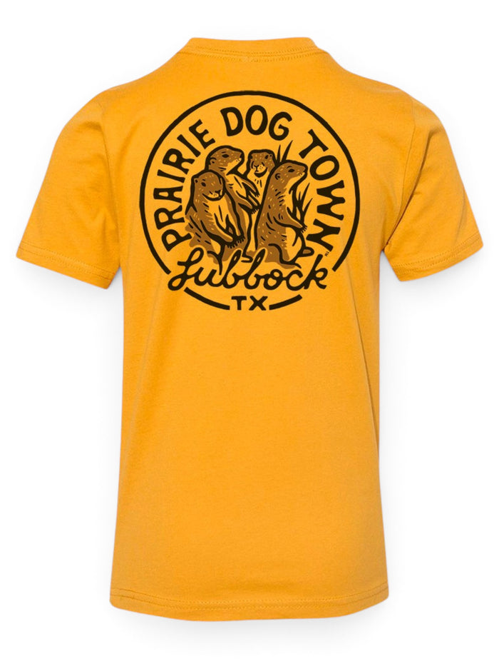 World Famous Prairie Dog Town® "Huddle" T-Shirt in YOUTH – Front view