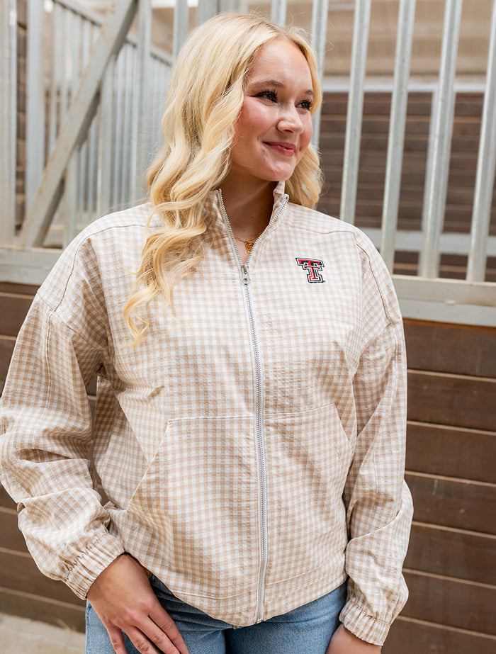 Adidas Texas Tech Golf Women's Ultimate Gingham Jacket