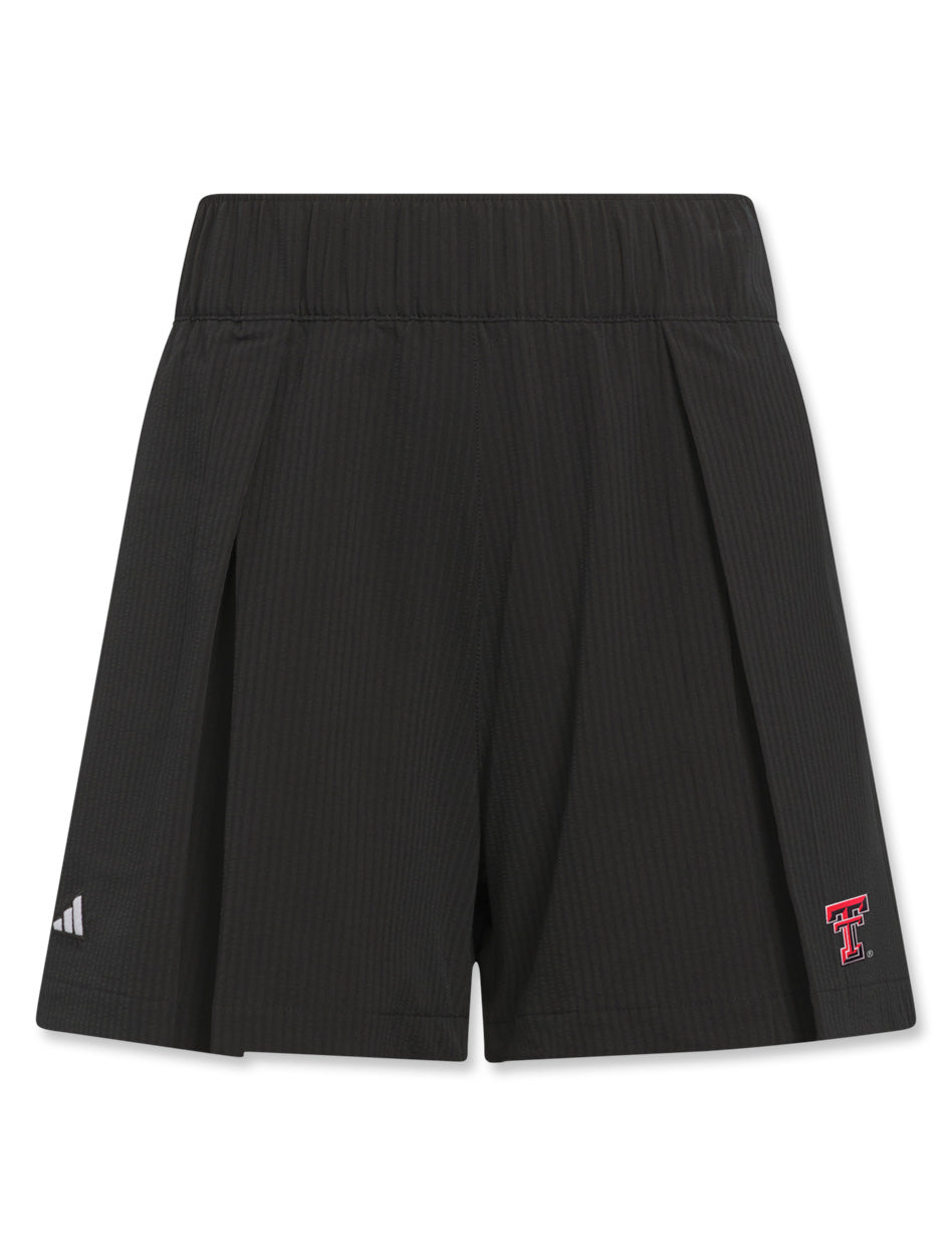 Adidas Texas Tech Golf Women's Go-To Pleated Shorts
