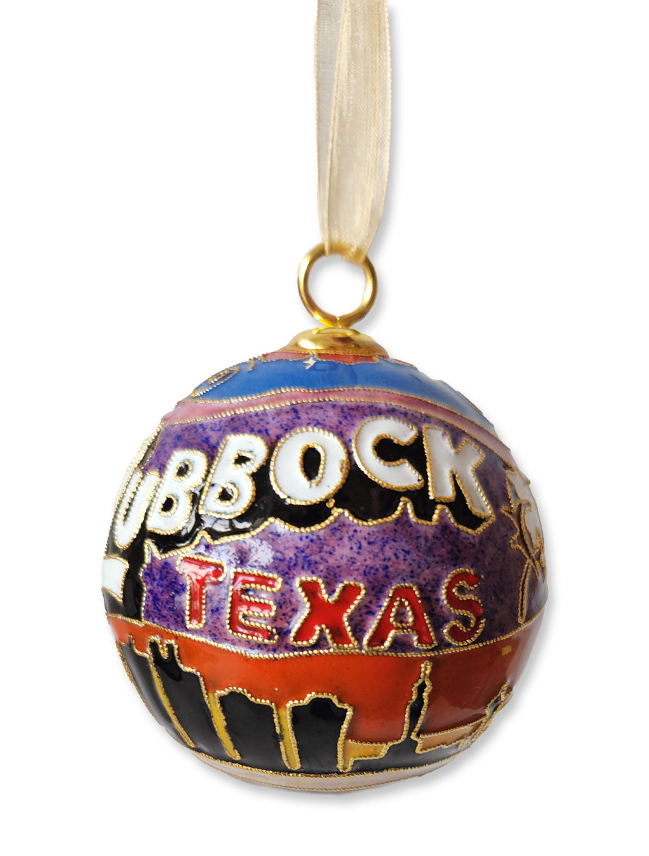 Kitty Keller Cloisonne Lubbock, TX Ornament
