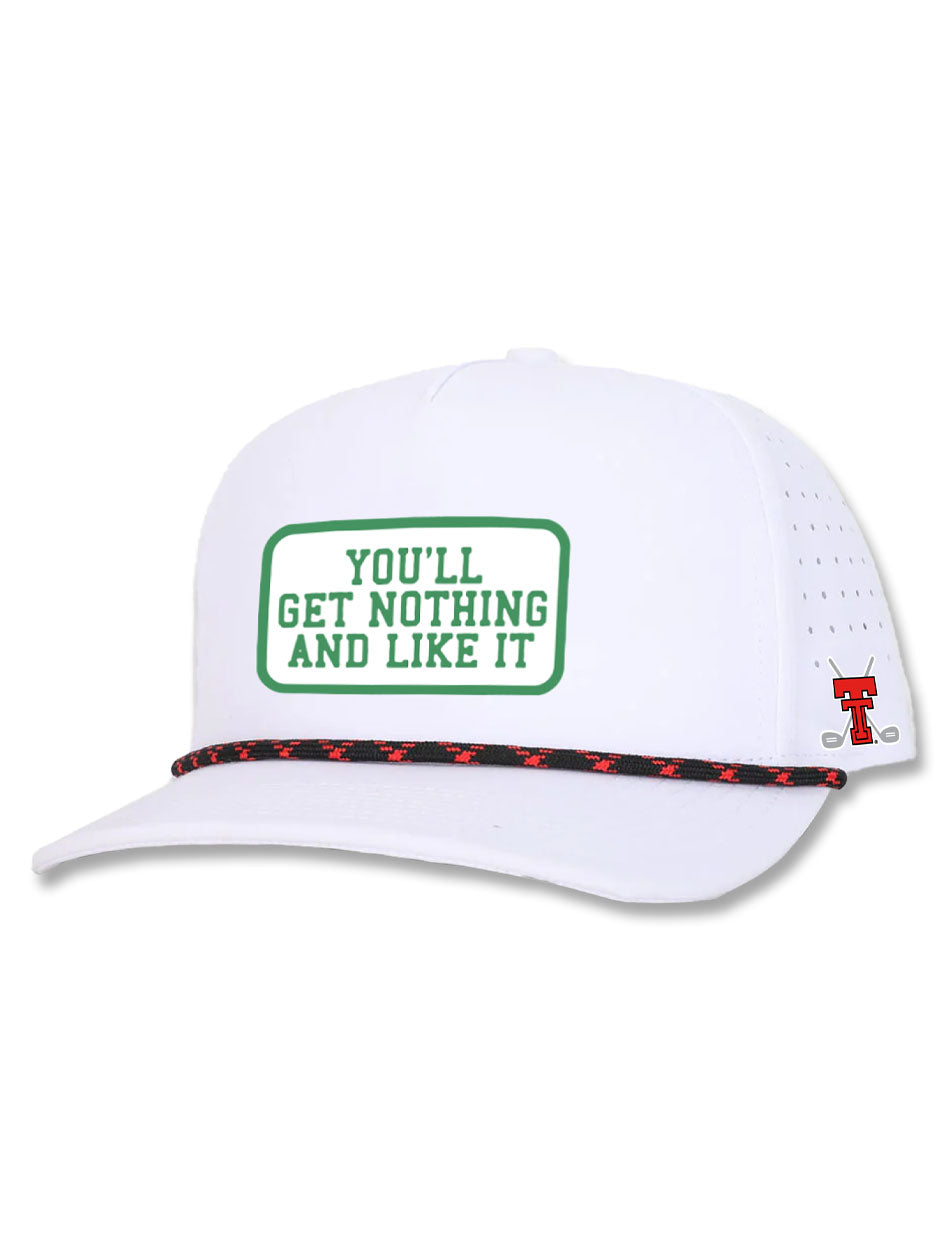 Texas Tech Dark Horse Golf "Nothing" Patch Snapback Cap