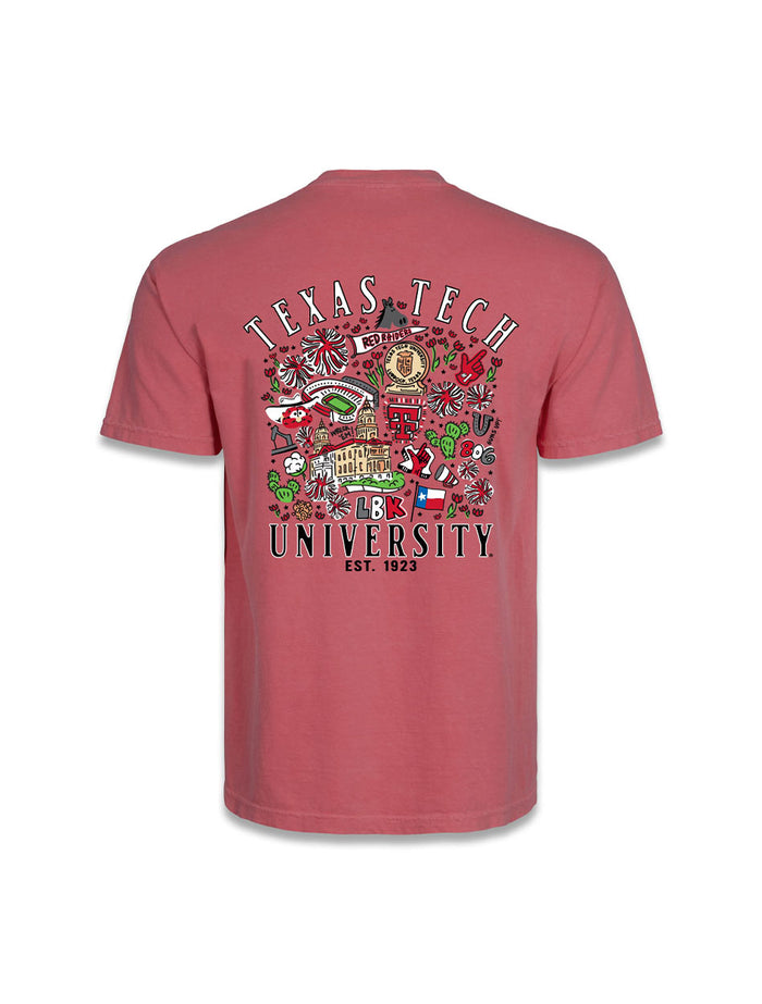 Texas Tech "Campus Life" YOUTH Comfort T-shirt