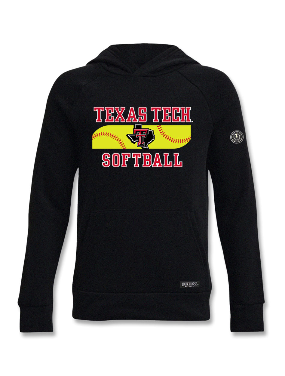 Texas Tech Dark Horse MotionFit "Inspo" Softball Youth Athletic Fabric Hoodie
