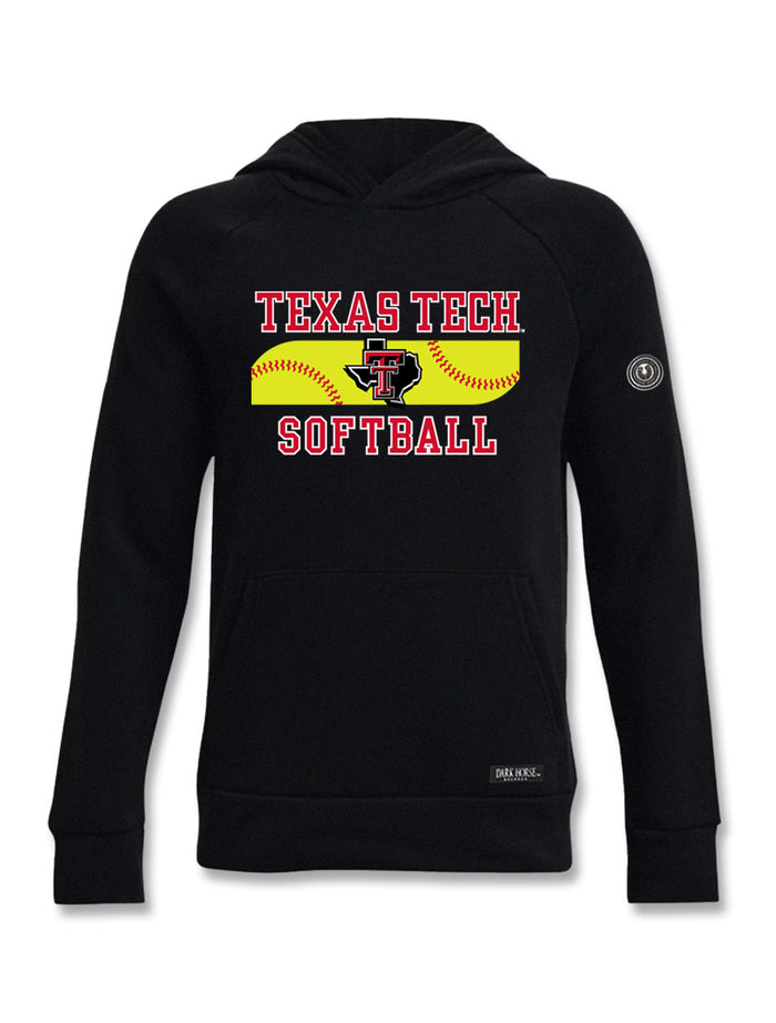 Texas Tech Dark Horse MotionFit "Inspo" Softball Youth Athletic Fabric Hoodie