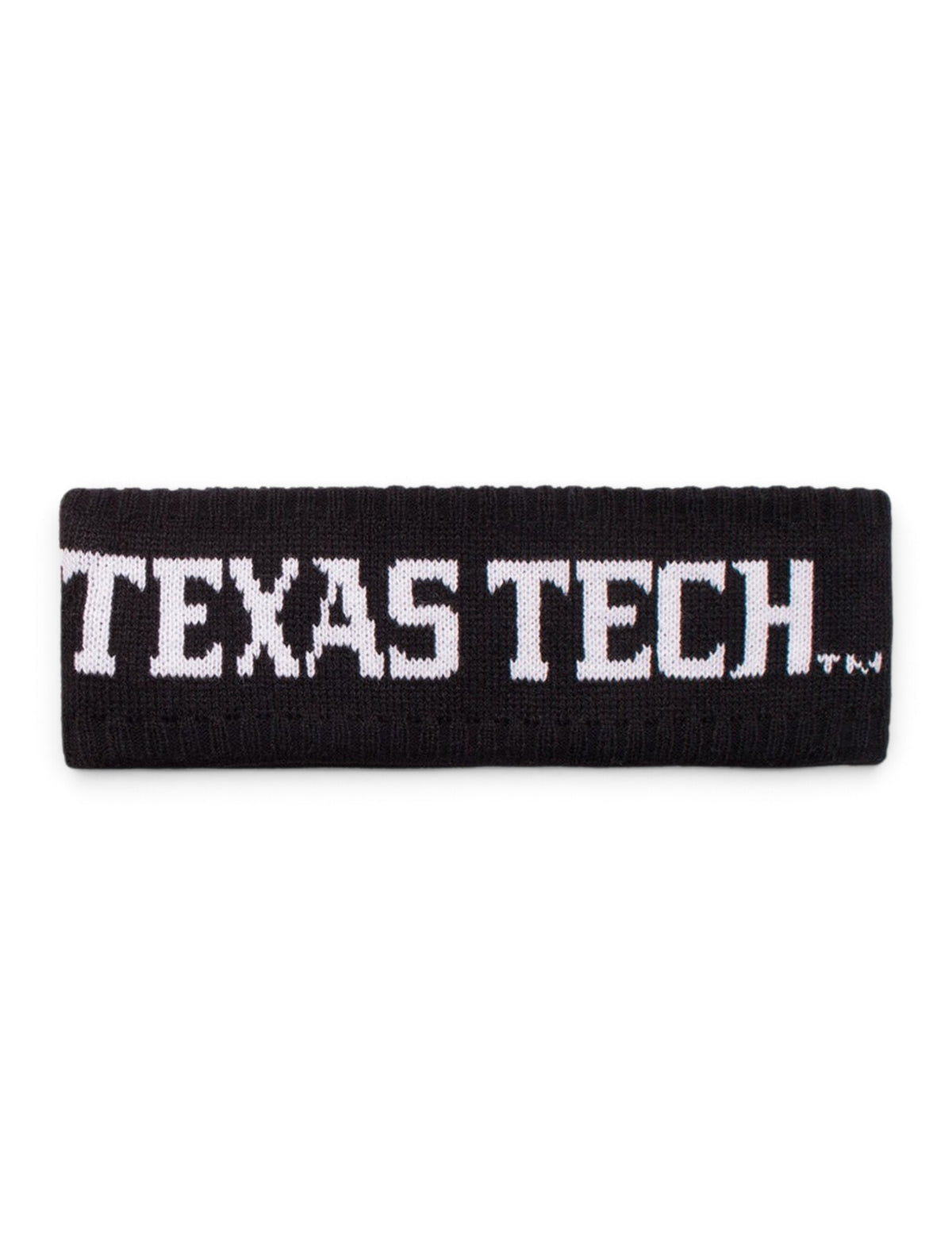 Zephyr Texas Tech "Halo" Black Headband – Front view