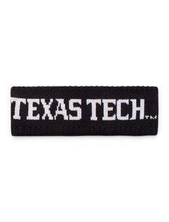 Zephyr Texas Tech "Halo" Black Headband – Front view