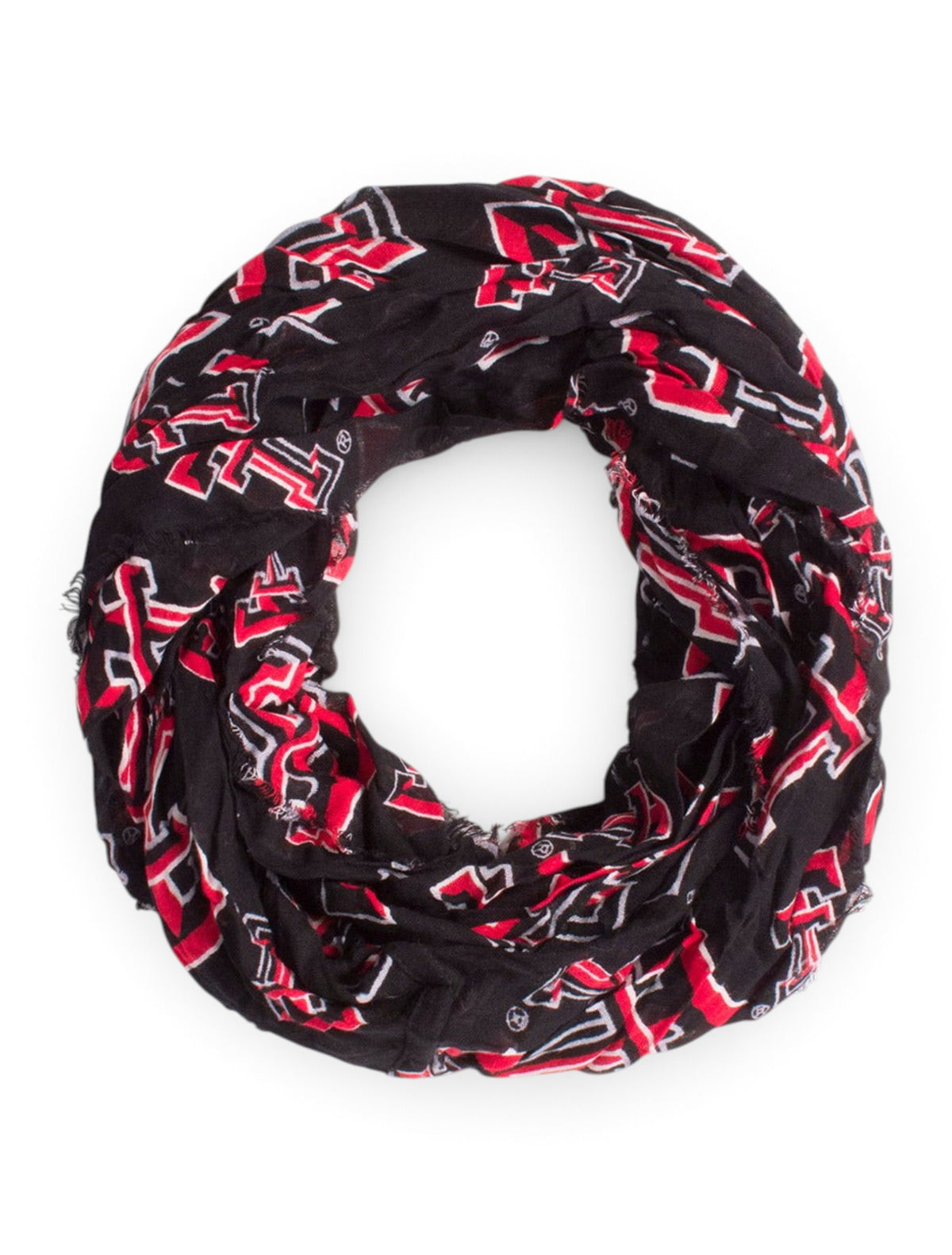ZooZatz Texas Tech Double T Infinity Scarf – Black detail
