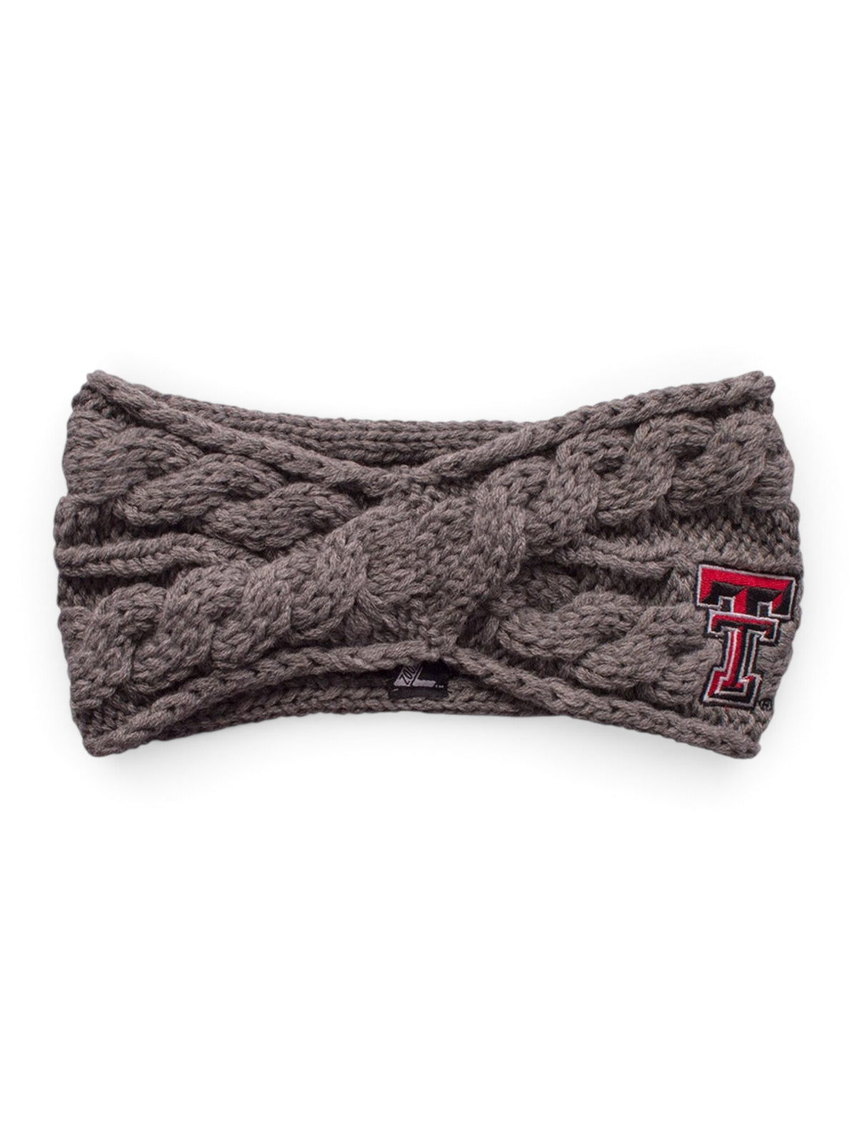 ZooZatz Texas Tech Red Raiders Cable Knit Headband – Front view