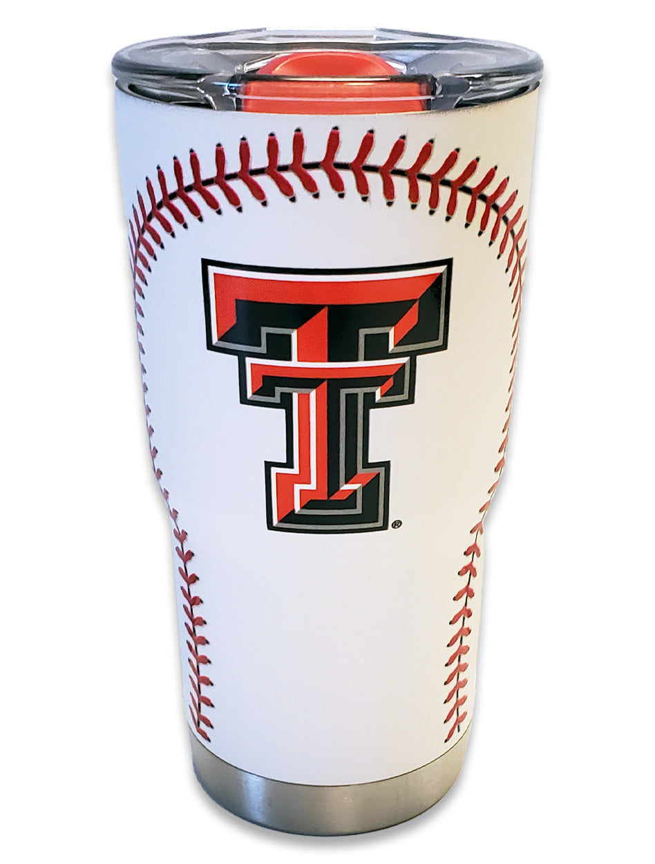 Texas Tech Baseball "Stitch" 20oz Tumbler