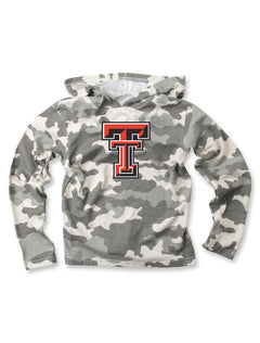 Texas Tech Double T on Camo TODDLER Hoodie