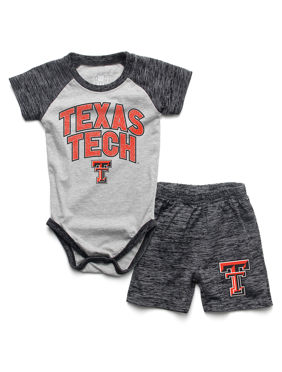 Texas Tech Double T "Atomic Basketball" Hopper Short INFANT Set