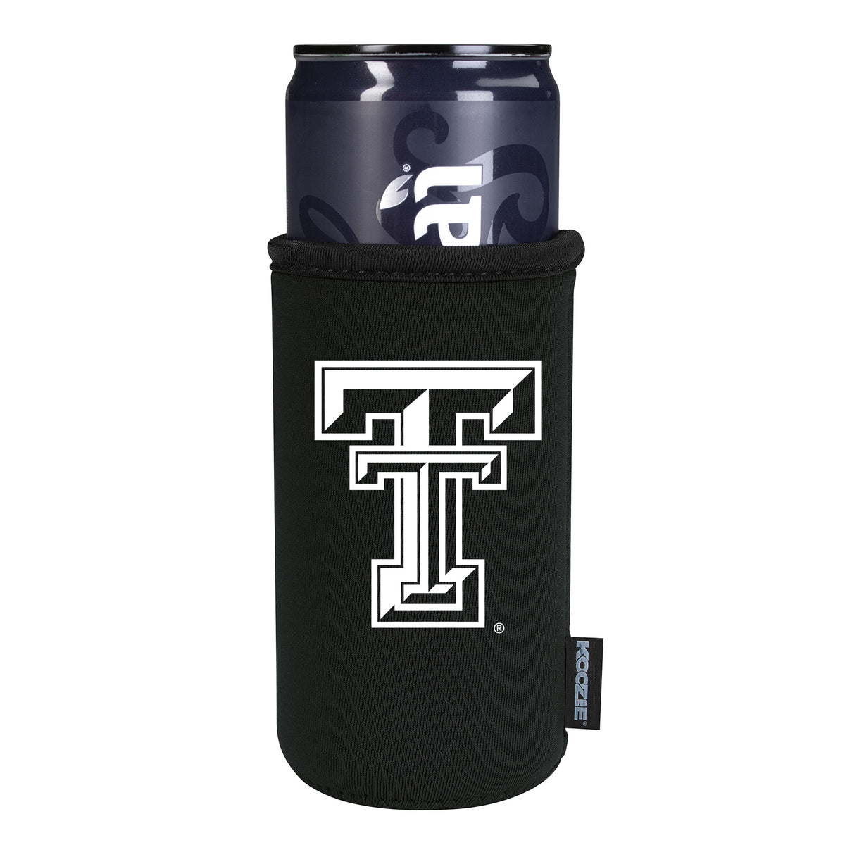 Texas Tech Double T Neoprene Slim Can Cooler