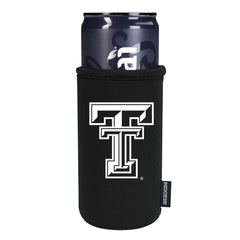 Texas Tech Double T Neoprene Slim Can Cooler