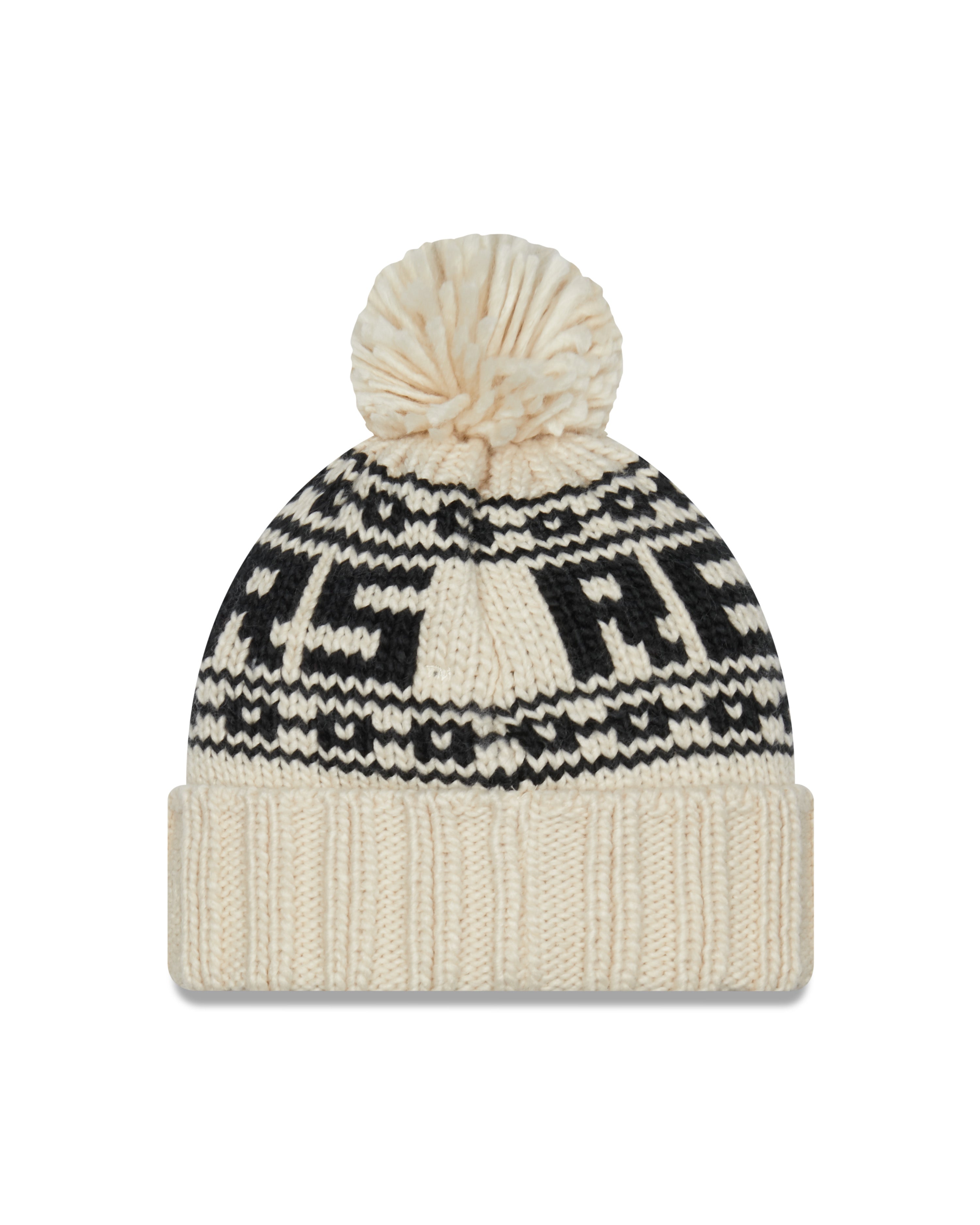 New Era Double T Red Raiders "Vintage" Cuffed Beanie w/ Pom