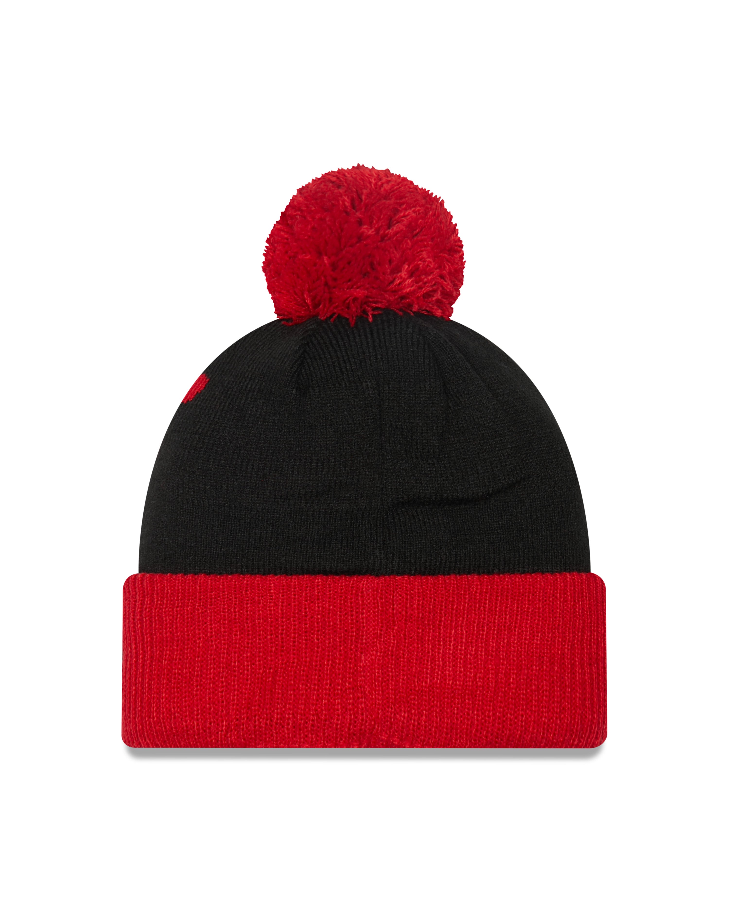 New Era Texas Tech "Confident" Fleece Lined Cuffed Beanie w/ Pom