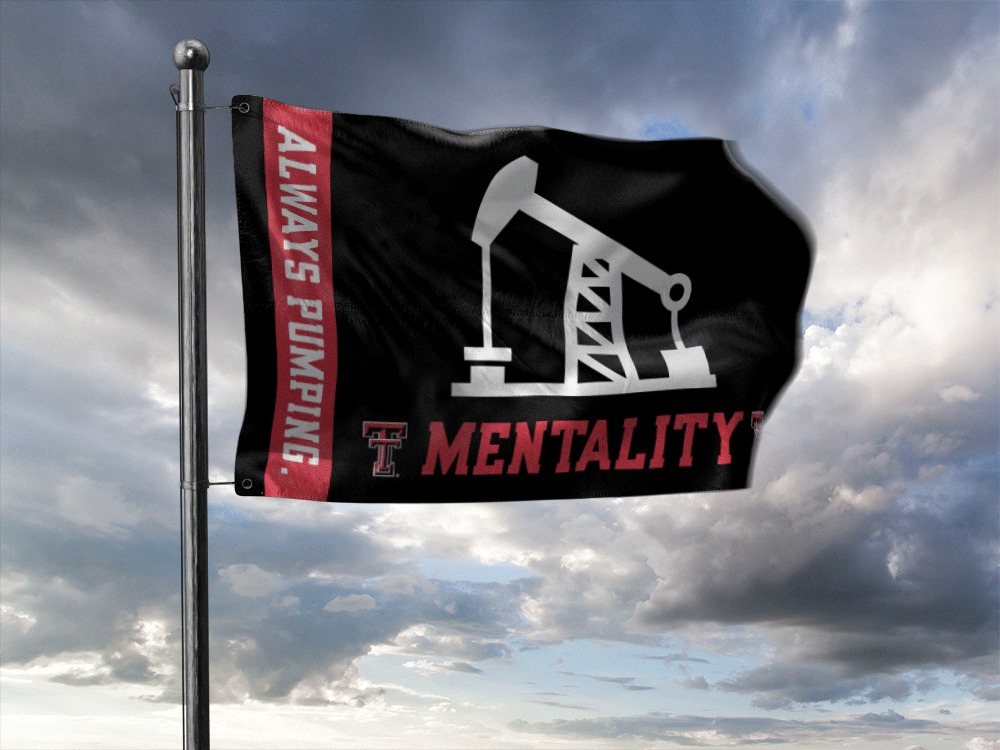 Texas Tech "Always Pumping" 3'x5' Black Deluxe Flag