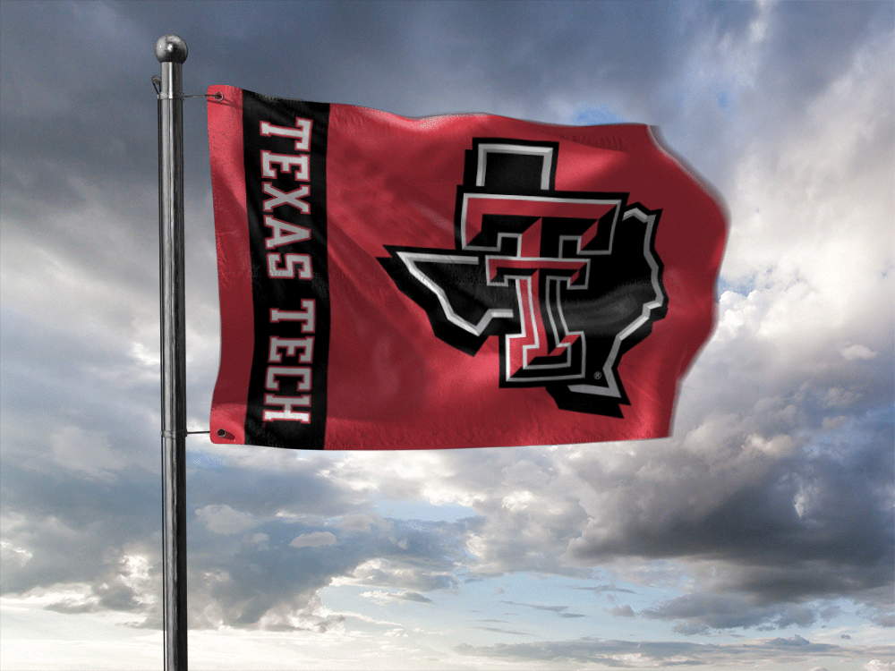 Texas Tech "Bar Pride" 3'x5' Red Deluxe Flag
