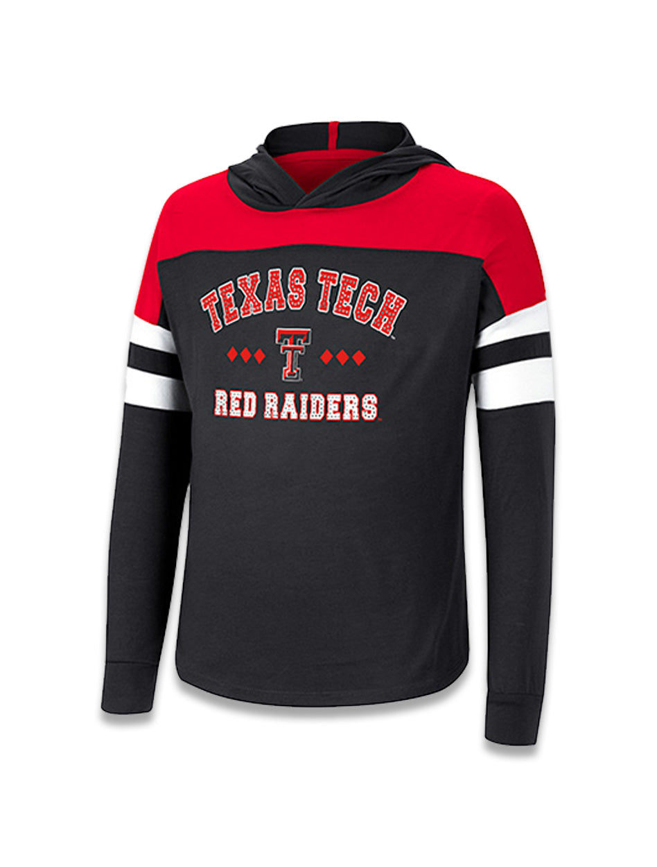 *SALEWH2024*Arena Texas Tech "Jolly Holiday" YOUTH Long Sleeve Hooded T-shirt