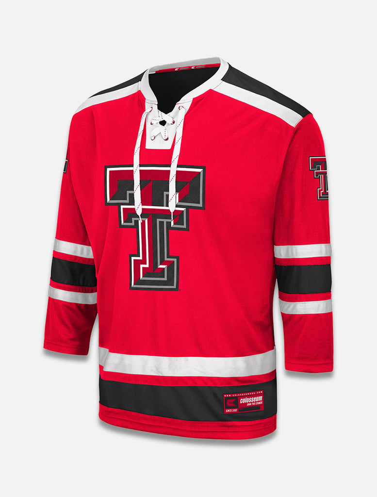 Texas Tech Red Raiders Throwback Black Hockey Jersey in Black, Size: XL, Sold by Red Raider Outfitters