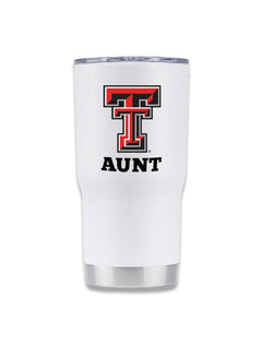 Texas Tech "AUNT" Double Walled 20 oz Travel Tumbler