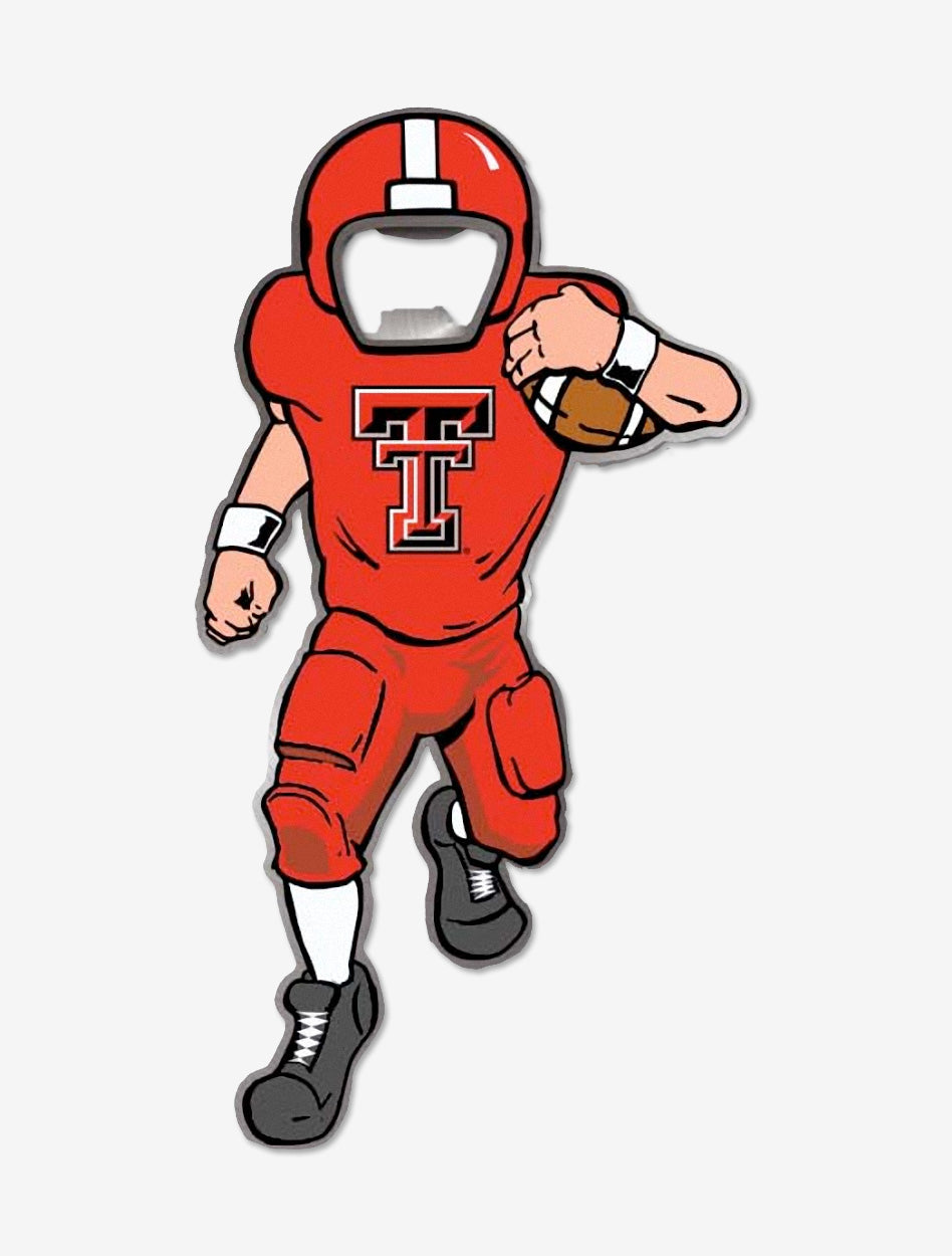 Texas Tech Red Raiders Football Player Bottle Opener