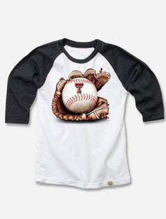 Wes And Willy Texas Tech Red Raiders KIDS "Baseball Mitt" Raglan