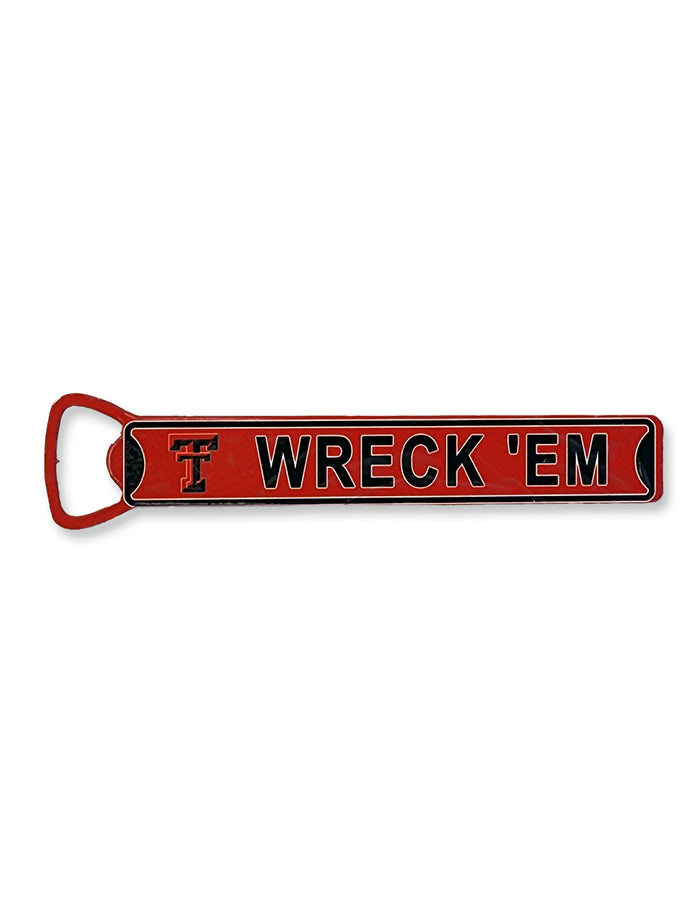 Texas Tech "Wreck'em Tech" Steel Bottle Opener