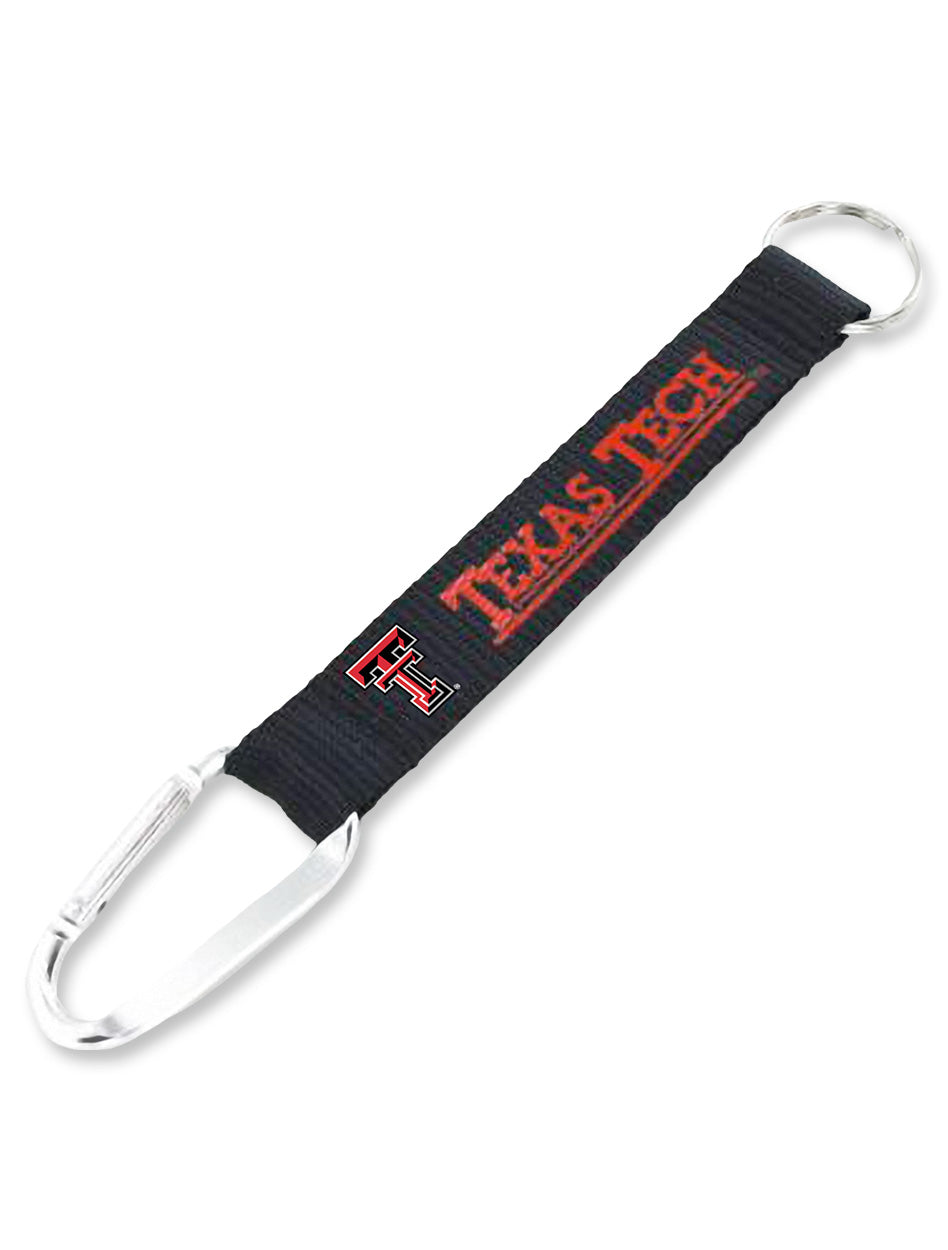 Texas Tech Double T "Carabiner Lanyard" Keychain Strap