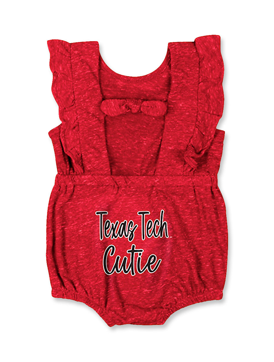 Arena Texas Tech "Gidget" INFANT Ruffled Onesie